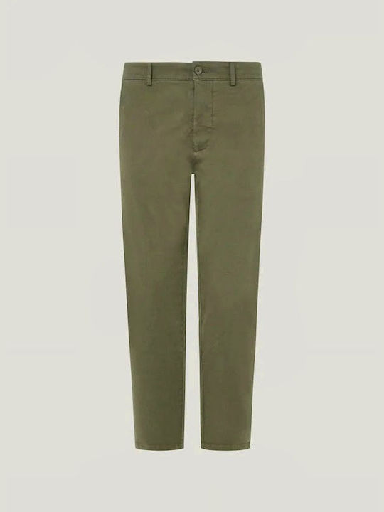 Pepe Jeans Men's Trousers Chino in Slim Fit Leaf Green