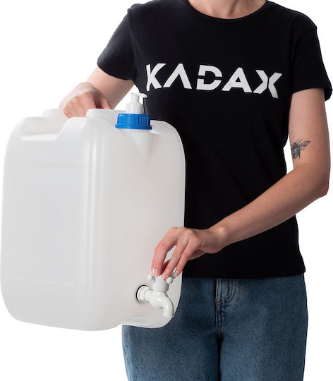Recipient pentru apă Kadax, chiuvetă, rezervor, dozator de săpun lichid, 20l, robinet