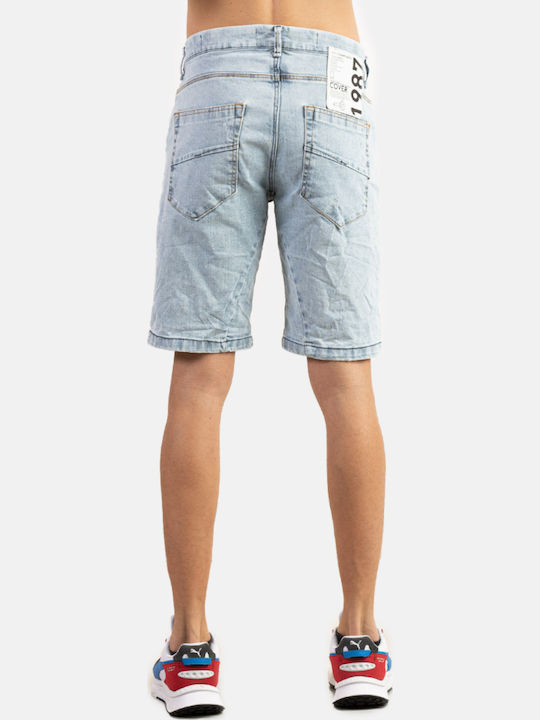 Nv0544 Men's Shorts Jeans Navy-blue