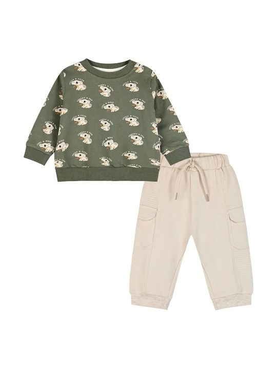 Energiers Kids Sweatpants Set Vanilla