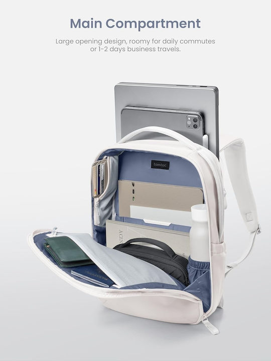 tomtoc Voyage-T50 Backpack Backpack for 15.6" Laptop White