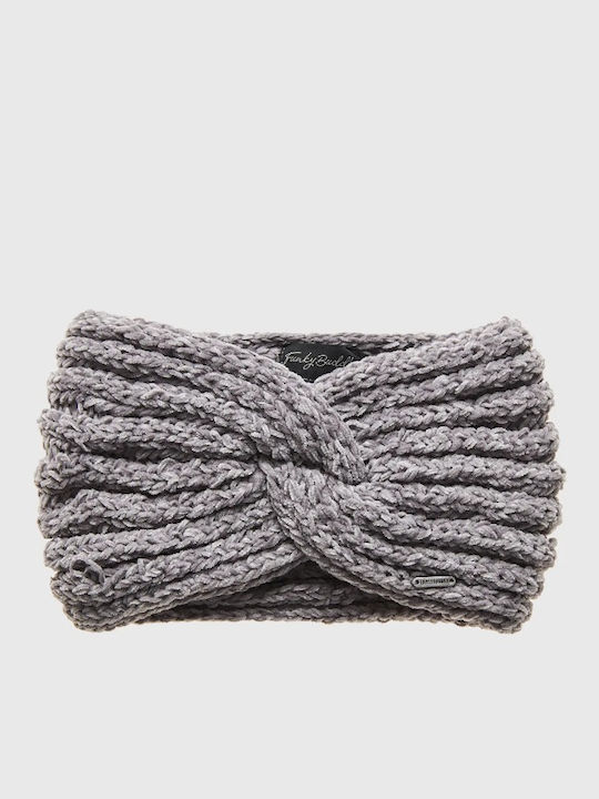 Γυναικείο Headband Πλεκτό σε Γκρι χρώμα