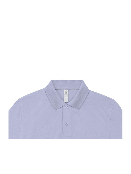 B&C Men's Short Sleeve Promotional Blouse Lavender