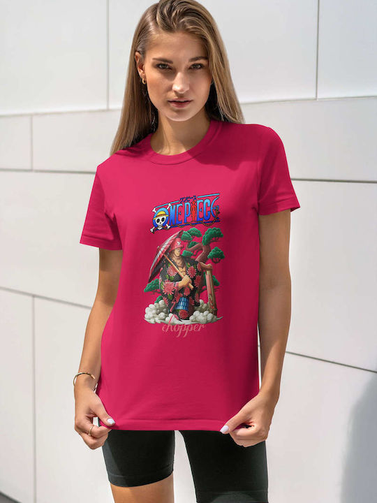 Chopper Tricou One Piece Fuchsia Bumbac