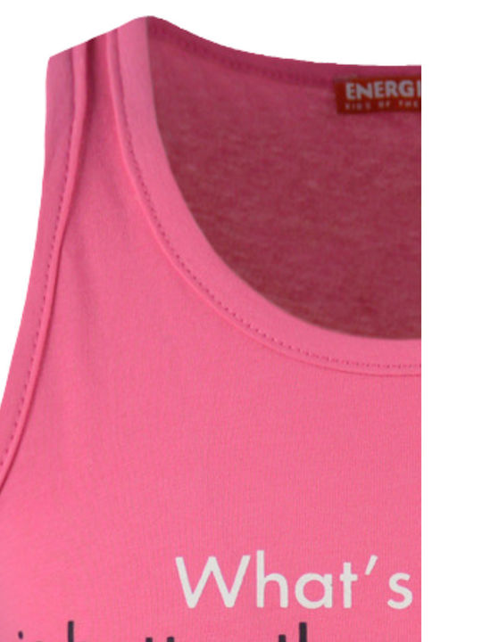 Energiers Tricou copii Fără mâneci Fuchsia