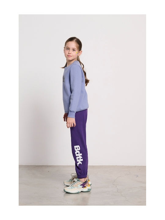 Fleece Kinder-Sweatshirt Blueberry