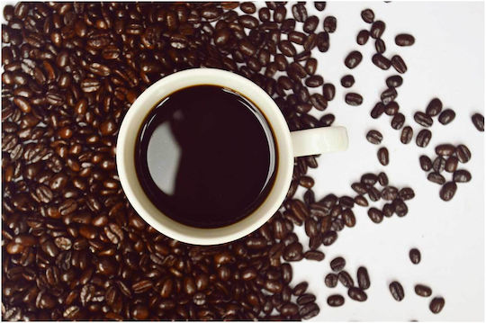 Gemälde Tasse Kaffee Kaffeebohnen 150x100