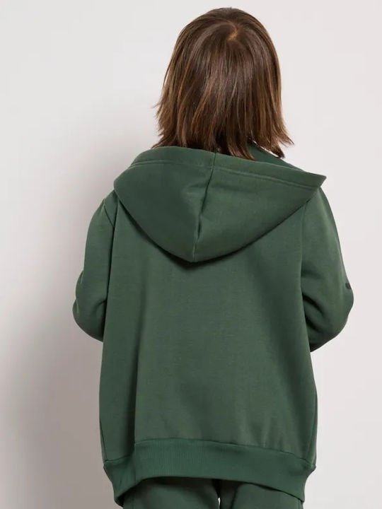 Athletic Kids Cardigan Cotton with Hood JADE