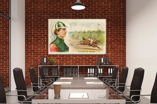 Painting Running Race From Games Sports Series N165 Old Judge Cigarettes Issued By Goodwin & Company 65x40