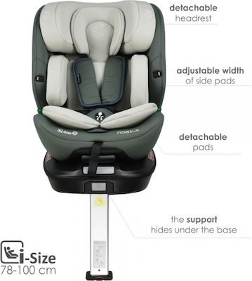 Bebe Stars Nobile Baby Car Seat i-Size with Isofix Olive