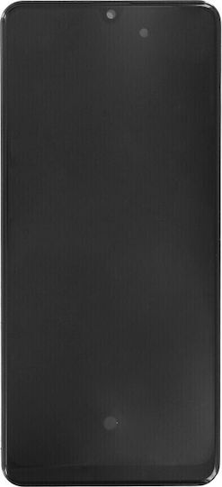 Samsung Екран OLED със Сензорен Механизъм и Рамка за Galaxy A31 (Черен)