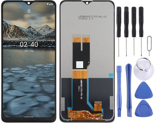 Екран Lcd със Сензорен Механизъм за Nokia 2.4 (Черен)
