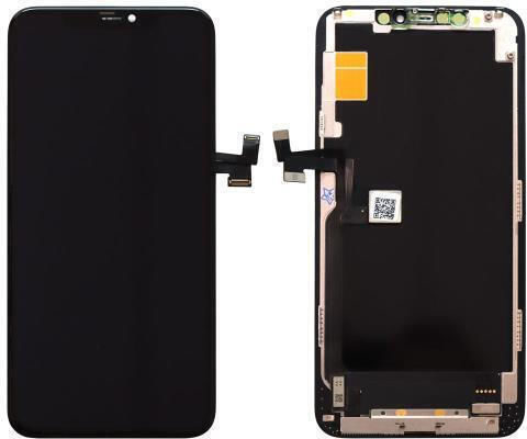 O ecran OLED Soft Oled cu Mecanism Tactil pentru iPhone 11 Pro Max (Negru)