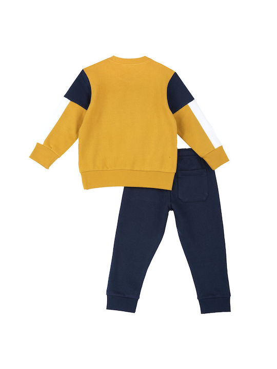 Chicco Kids Sweatpants Set Mustard, Blue