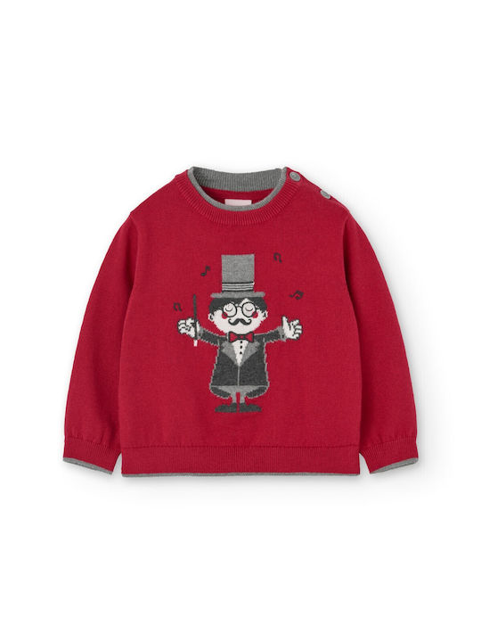 Boboli Kids Sweater Long Sleeve Bordeaux