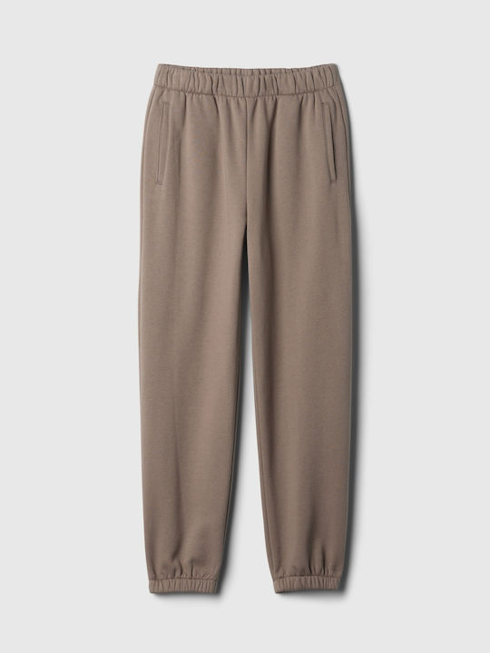 GAP Pantaloni de trening pentru femei cu cauciuc Beige, Plymouth Rock Brown