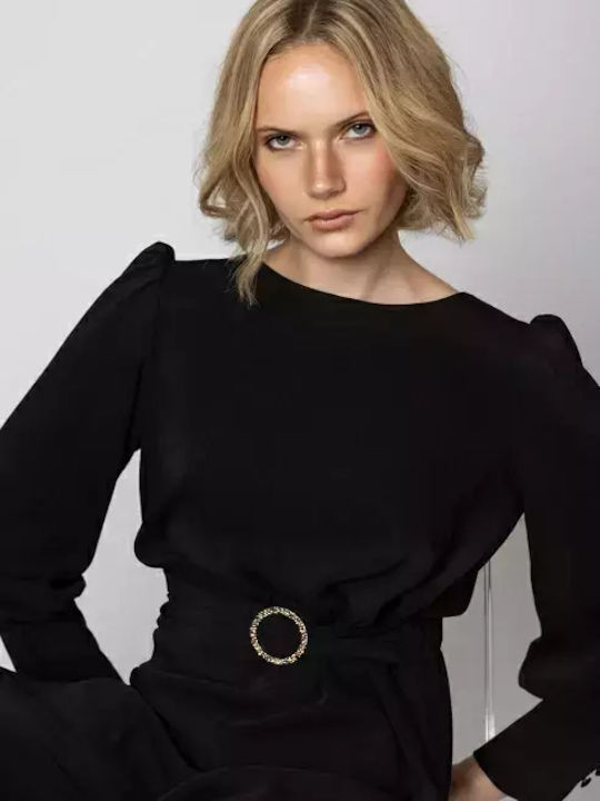 Women's Long-sleeved One-piece Suit Black