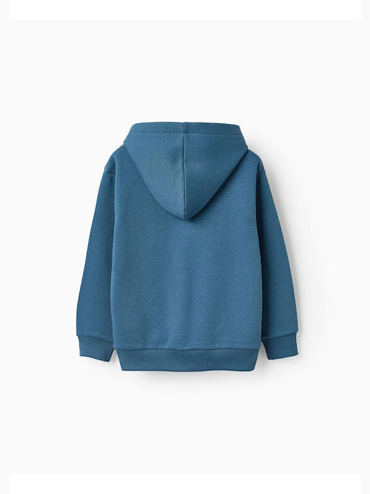 Zippy Kids Sweatshirt with Hood Petrol