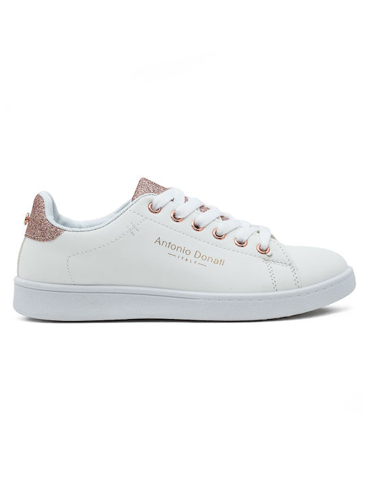 Antonio Donati Damen Sneakers White / Pink Gold