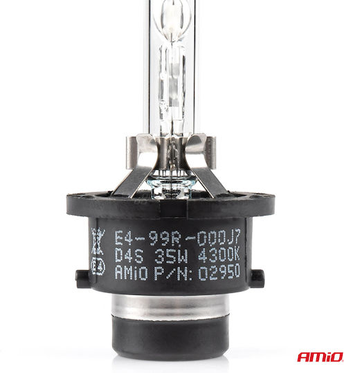 AMiO Λάμπα Αυτοκινήτου Basic D4S Xenon 4300K Φυσικό Λευκό 35W 1τμχ