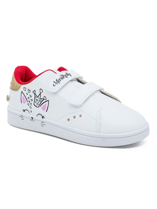 Kinder Sneakers mit Klettverschluss Weiß