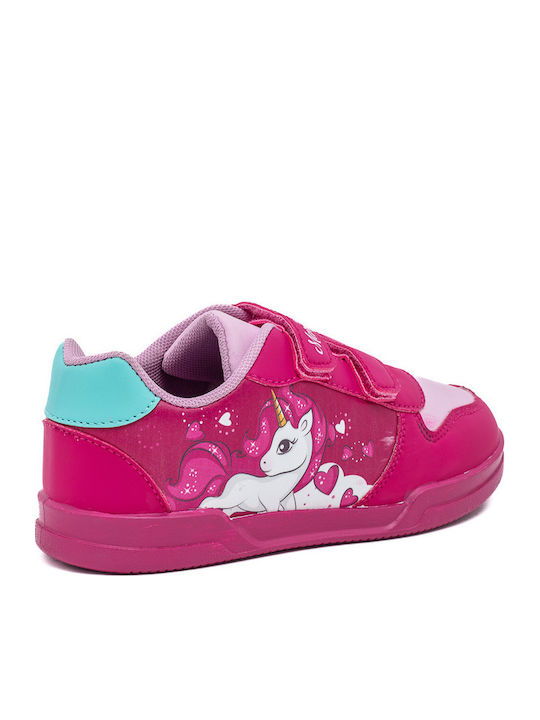 Kinder Sneakers mit Klettverschluss Fuchsie