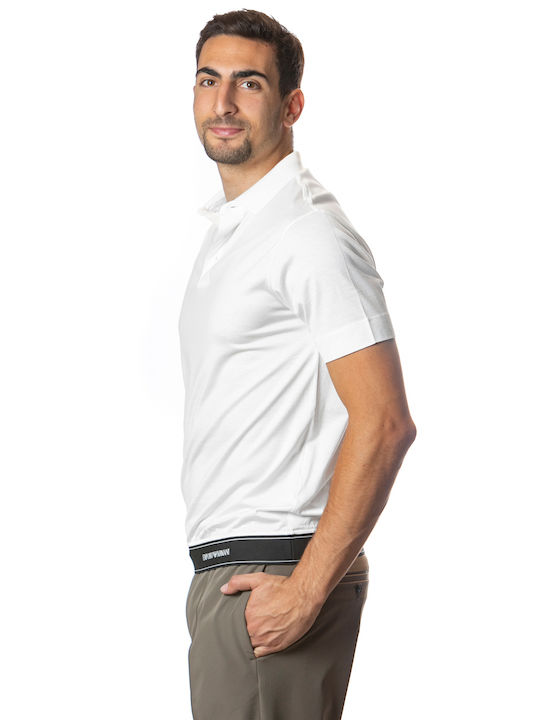 Emporio Armani Men's Short Sleeve Blouse Polo White