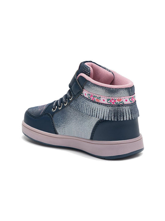 Lelli Kelly Kids Sneakers High with Scratch Blue