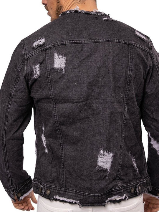 Senior Men's Denim Jacket Black