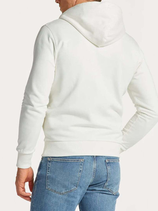 Archive Shield Cardigan With White Hood