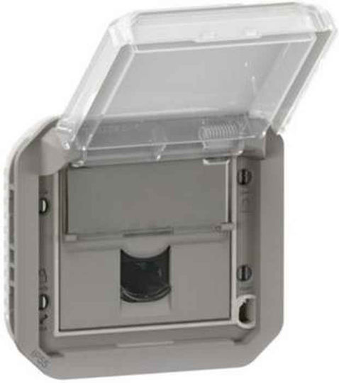 Legrand Plexo Single Mecanism de priză de rețea RJ45 De tip Cat6 în culoarea Gri 069561L