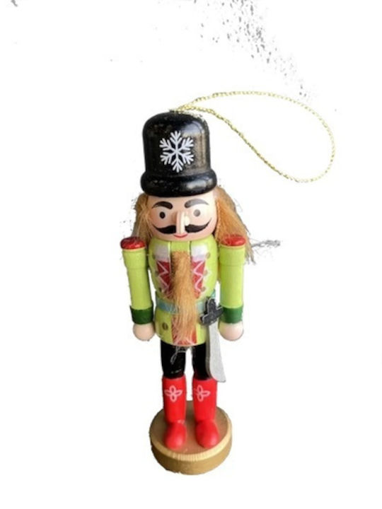 Hanging Nutcracker Ornament Wooden Set 5pcs