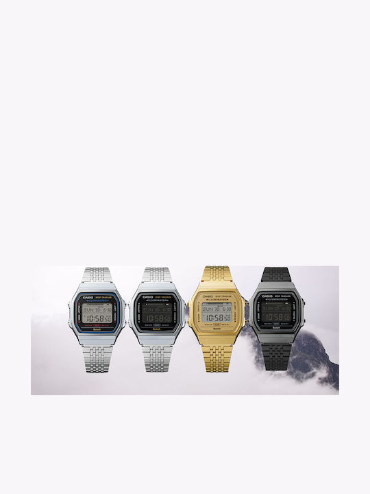 Casio Casio Vintage Ρολόι Μπαταρίας με Μεταλλικό Μπρασελέ