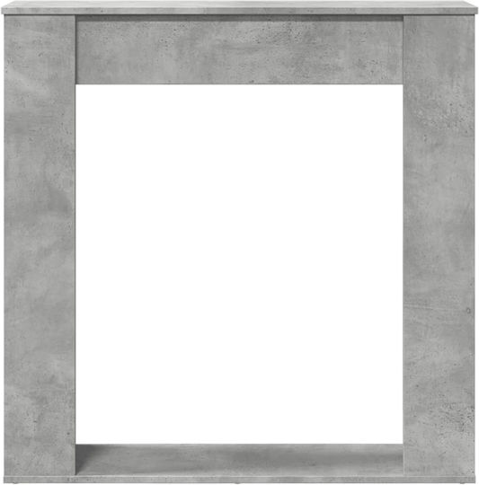vidaXL Μεταλλικό Προστατευτικό Τζακιού 100x20x100cm Γκρι
