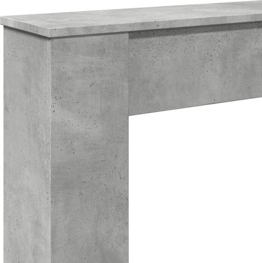 vidaXL Μεταλλικό Προστατευτικό Τζακιού 100x20x100cm Γκρι