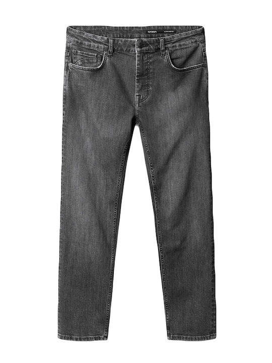 Pantalon De Blugi Pentru Bărbați Cropped Relaxed Tapered Fit Negru
