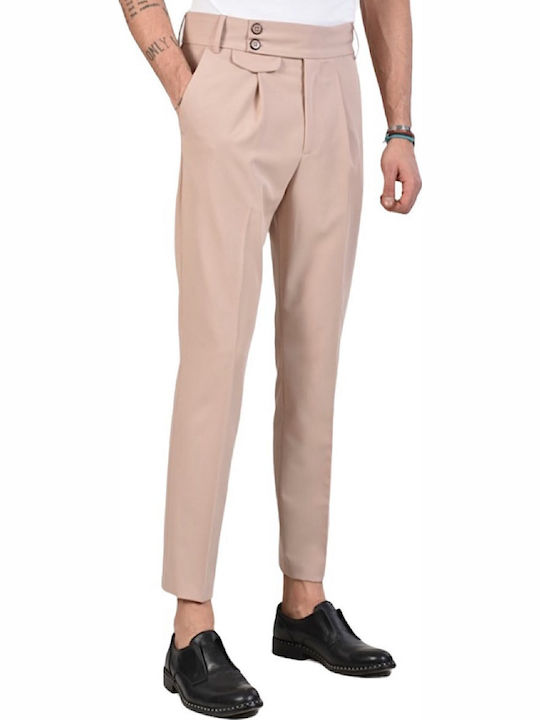 Pantaloni Chino Elastic Pink