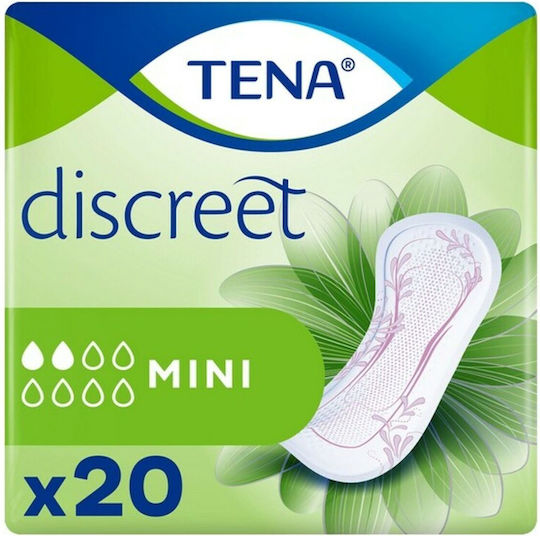 Tena Discreet Mini Γυναικείες Σερβιέτες Ακράτειας 20τμχ