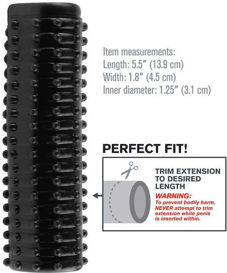 Penis Overlay Better Penetration Fxtm Pleasure Sleeve Dark