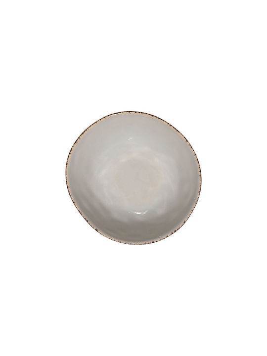 Estia Vignette Stoneware Servierschüssel Rund Keramik Gray mit Durchmesser 15cm 6Stück