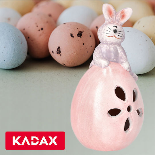 Figurină de Paște Kadax Iepuraș Pe Ou Ceramică