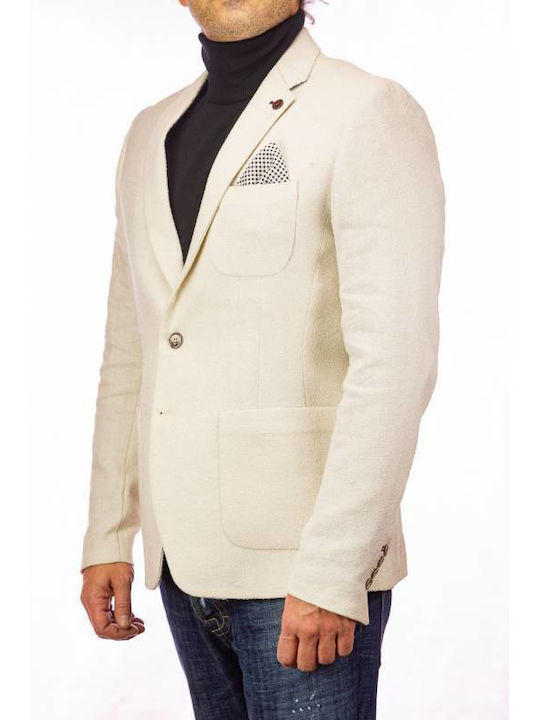 Xagon Man Men's Suit Jacket Ecru - Off-white