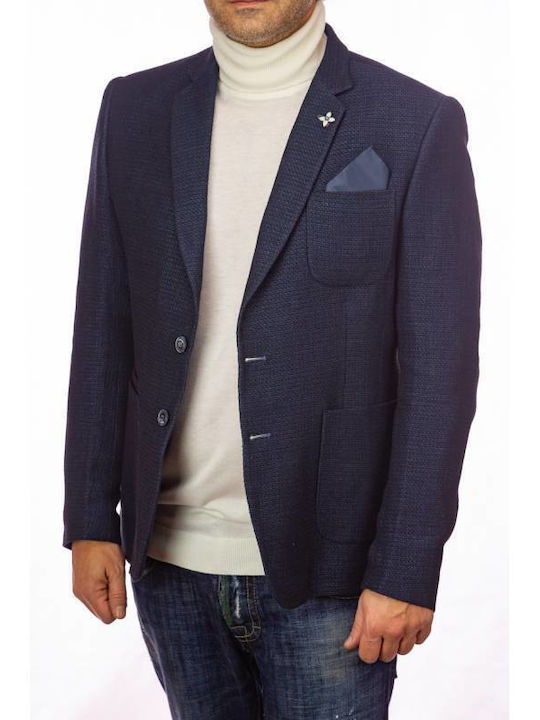 Xagon Man Men's Suit Jacket Blue