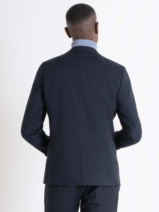 Antony Morato Men's Suit Jacket Ink Blue