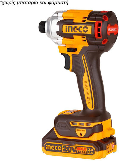 Ingco CIRLI20281 Schlagbohrmaschine Batterie Solo Bürstenlos 20V
