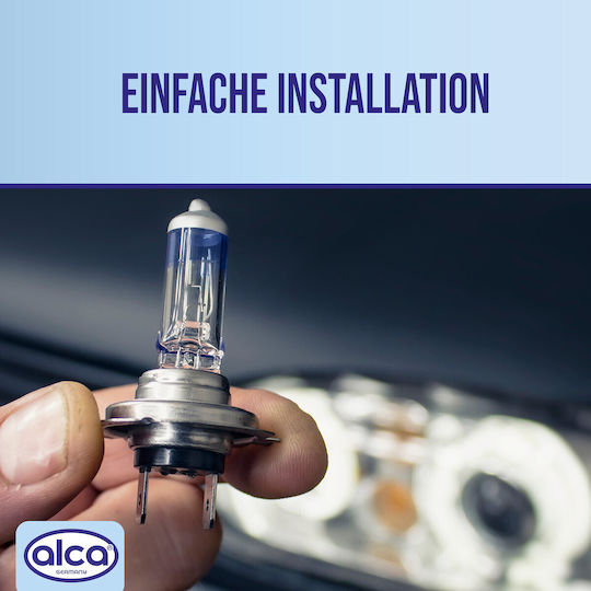 Bec Halogen Alca H4 100% Mai Multă Lumină Lampă Auto Sursă de Lumină Auto 12v 60w Bază P43t Pachet 2