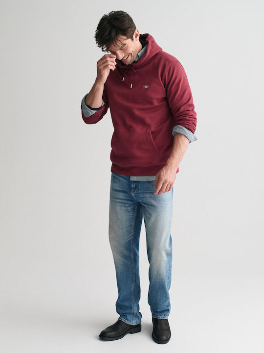 Sweatshirt with Hood Red Wine