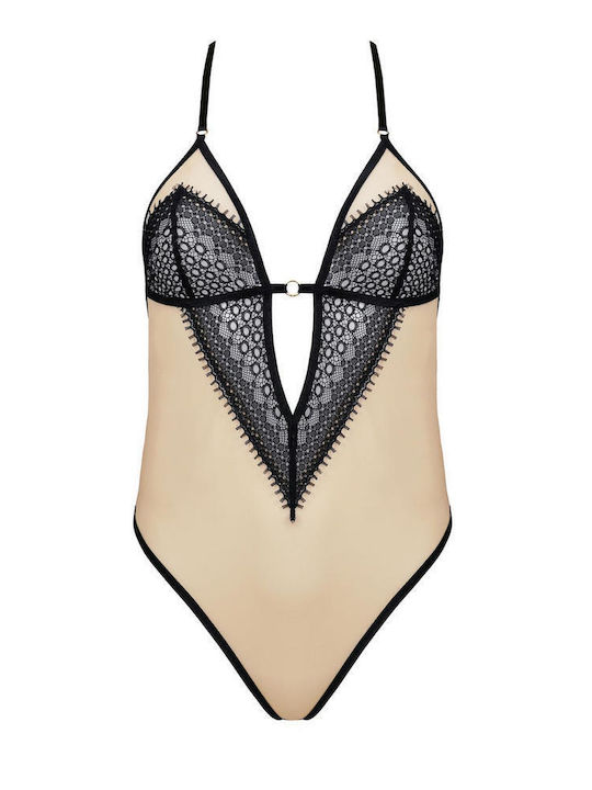 Denerys Sexy Bodysuit Bej