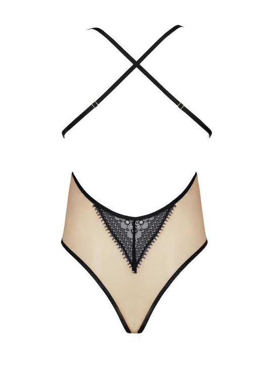 Denerys Sexy Bodysuit Bej