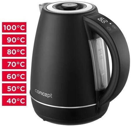 Concept Βραστήρας 1.7lt 2200W Μαύρος